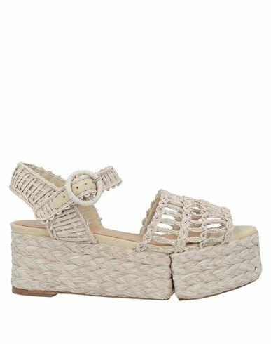 Paloma Barceló Woman Espadrilles Ivory Natural raffia Cover