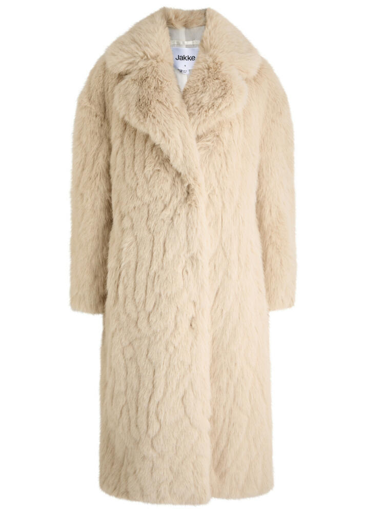 Jakke Katie Faux fur Coat - Sand Cover