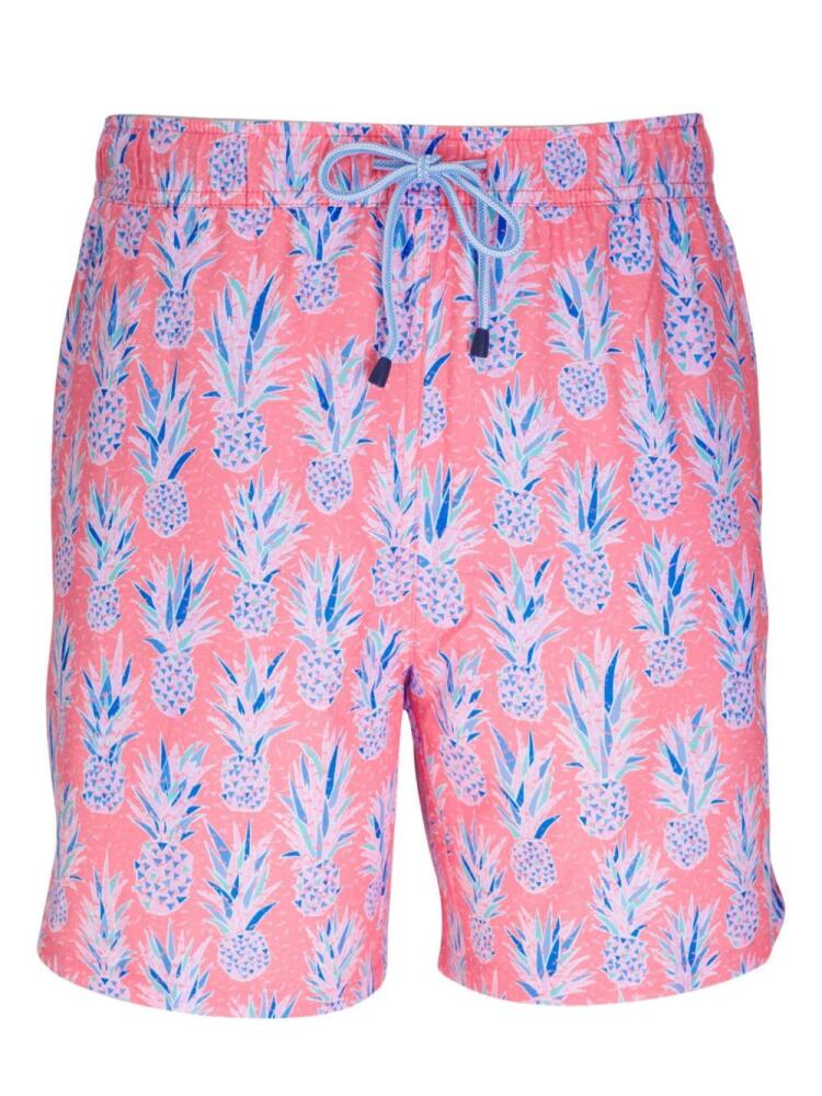 Peter Millar graphic-print swim shorts - Pink Cover