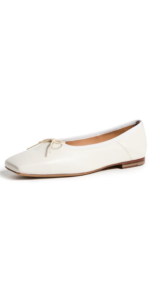 Mansur Gavriel Square Toe Ballerina Flats Bianca Cover