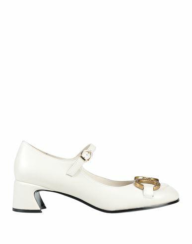 Jeannot Woman Pumps Cream Leather Cover