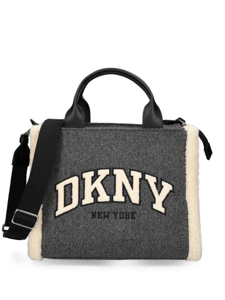 DKNY logo-embroidered tote bag - Grey Cover