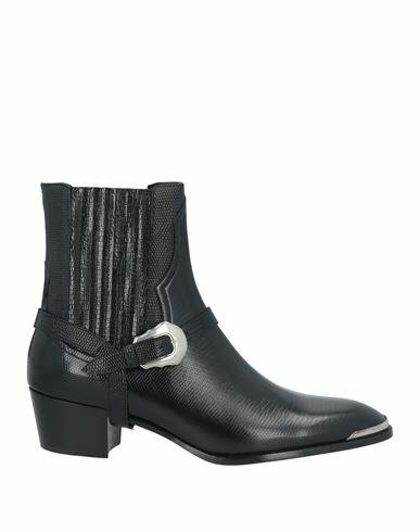 Celine Man Ankle boots Black Leather Cover