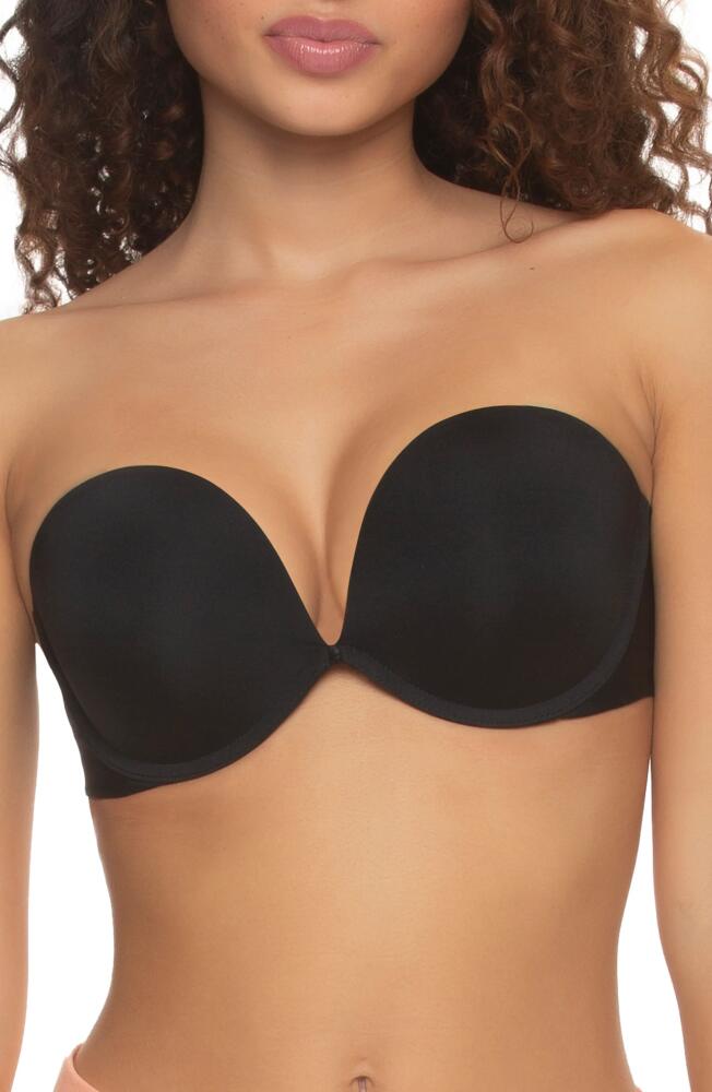 Felina Evolve Underwire Convertible Strapless Push-Up Plunge Bra in Black Cover