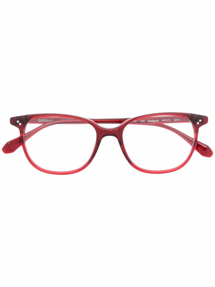 GIGI STUDIOS square-frame glasses - Red Cover