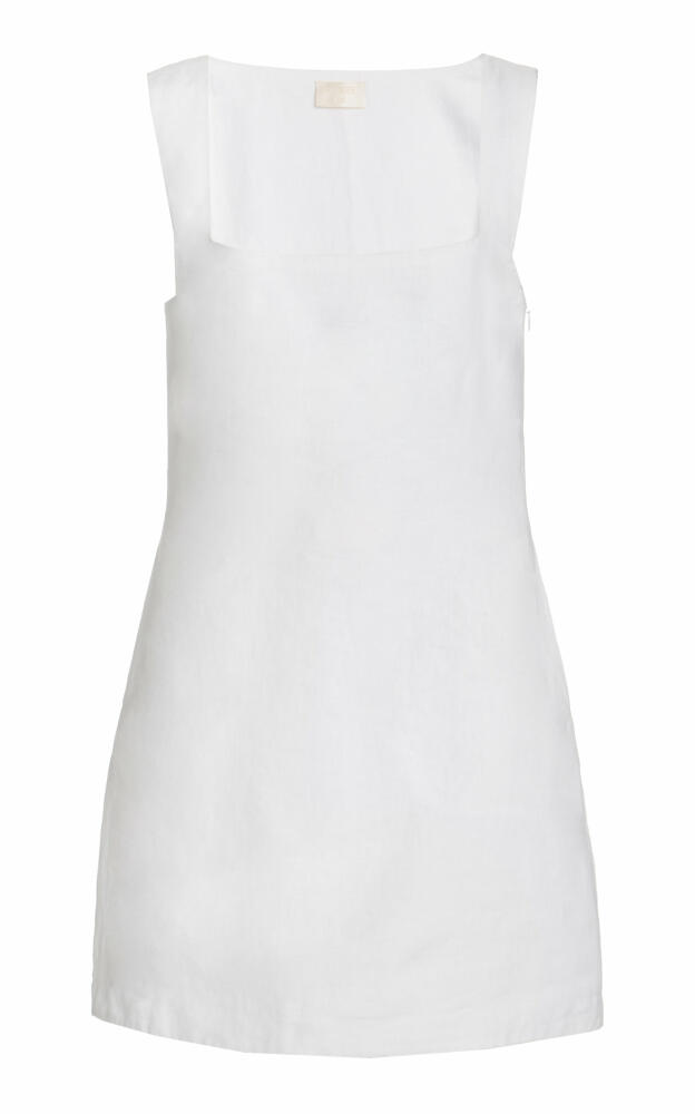 Posse - Exclusive Alice Linen Mini Dress - White Cover