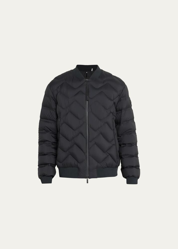 Moncler Men's Ubac Diagonal Quilt Bomber Jacket Cover