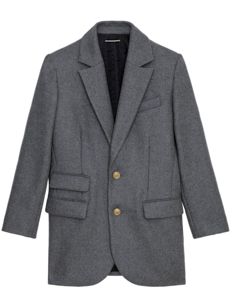 Zadig&Voltaire Violet single-breasted coat - Grey Cover