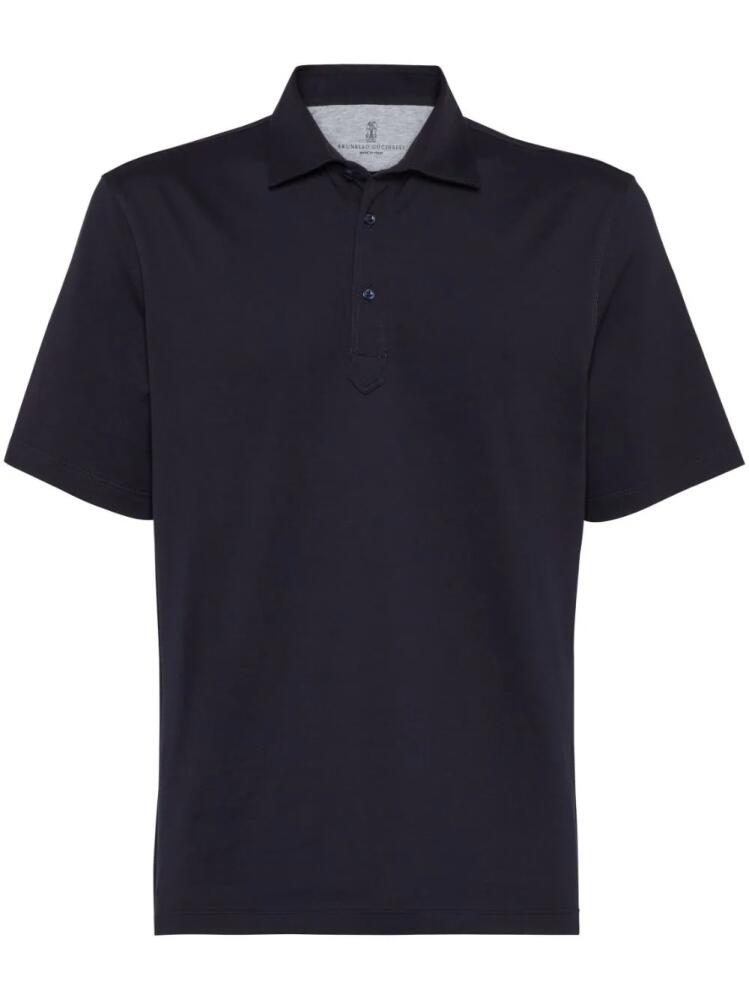 Brunello Cucinelli cotton polo shirt - Blue Cover