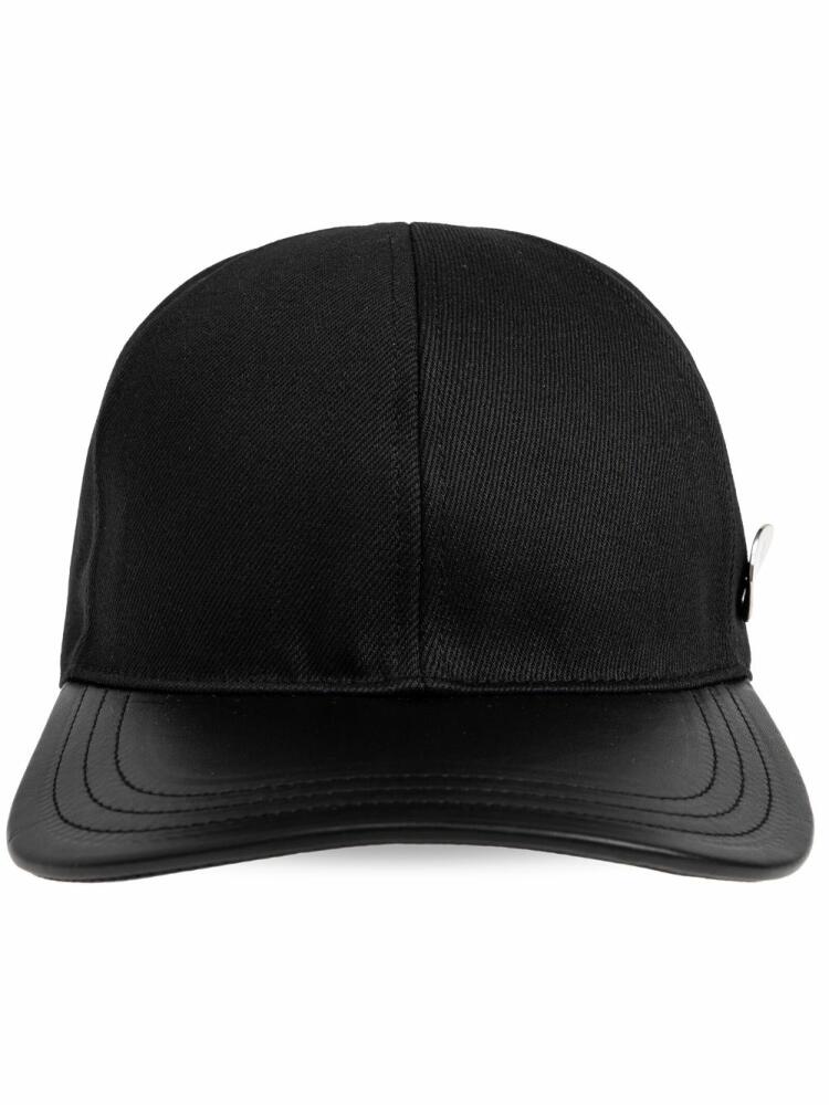 Jil Sander adjustable cotton cap - Black Cover