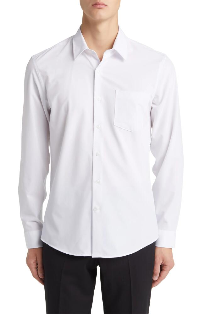 Nordstrom Solid Button-Up Shirt in White Cover