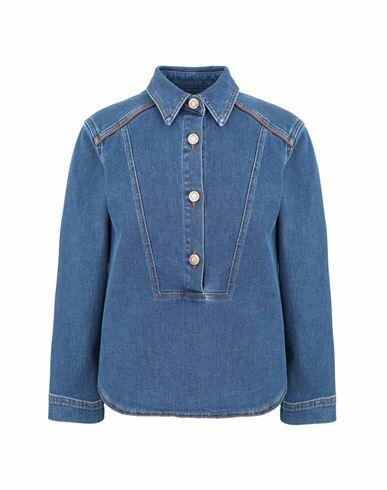 See By Chloé Woman Denim shirt Blue Cotton, Elastane Cover