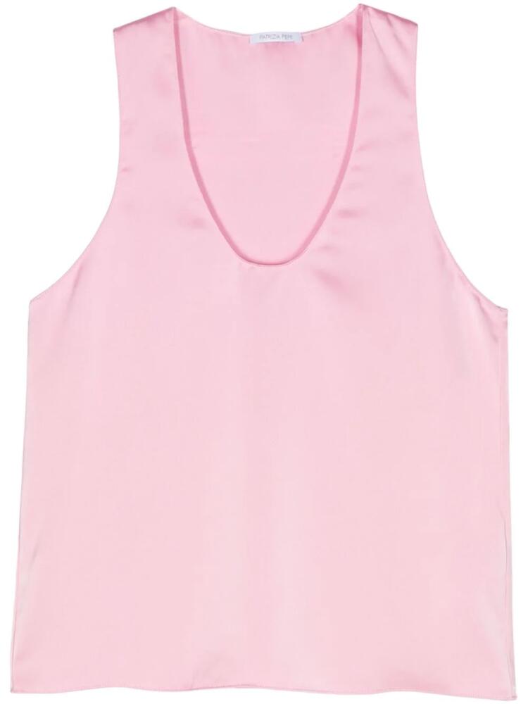 Patrizia Pepe satin tank top - Pink Cover