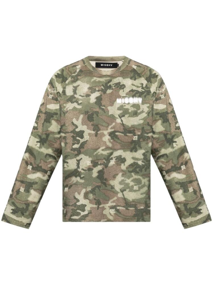 MISBHV camouflaged cotton sweatshirt - Green Cover