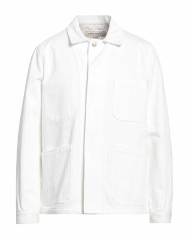 Alexander Mcqueen Man Denim outerwear White Cotton Cover