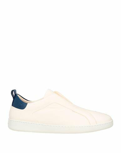 Ferragamo Man Sneakers Ivory Leather Cover