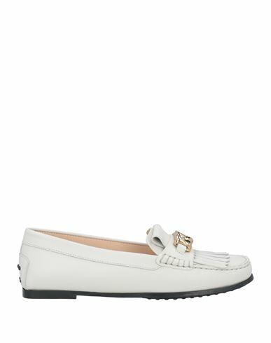 Tod's Woman Loafers Light grey Leather Cover