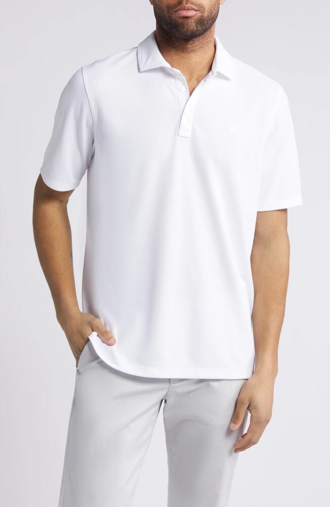 Johnston & Murphy XC4 Cool Degree Performance Polo in White Cover