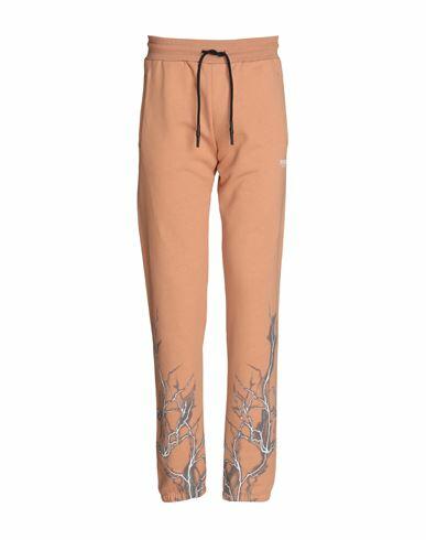 Phobia Archive Terracotta Pants With Grey Lightning Man Pants Camel Cotton Cover