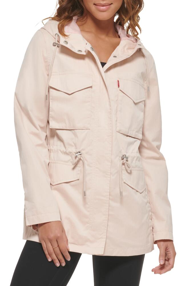 levi's Utility Hooded Jacket in Peach Cover