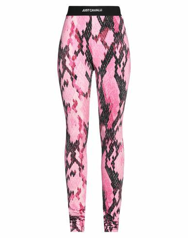 Just Cavalli Woman Leggings Fuchsia Viscose, Elastane Cover