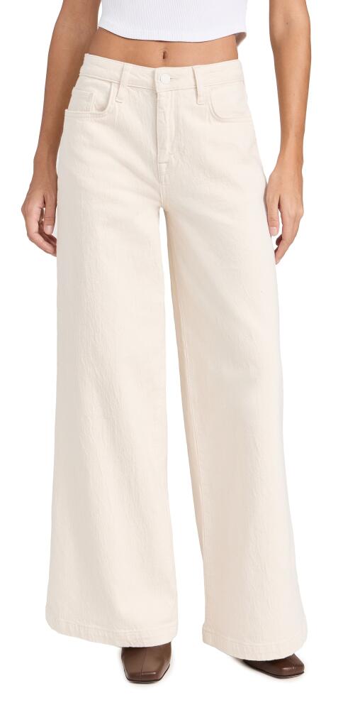 Triarchy Ms. Fonda High Rise Wide Leg Jeans Off-White Cover