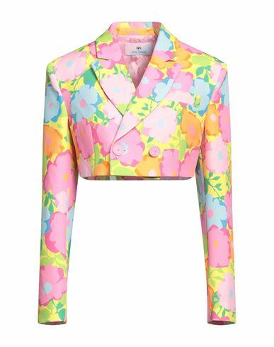 Chiara Ferragni Woman Blazer Pink Polyester, Elastane Cover