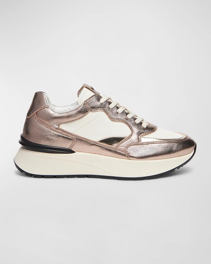 NeroGiardini Mixed Leather Retro Fashion Sneakers Cover