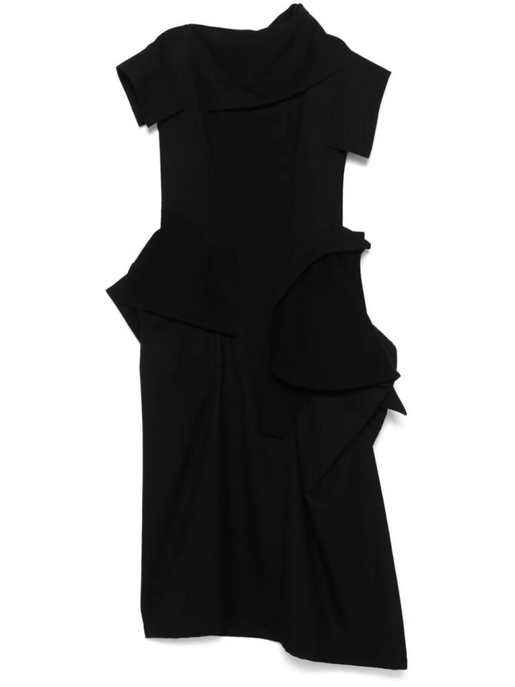 Yohji Yamamoto asymmetric maxi dress - Black Cover