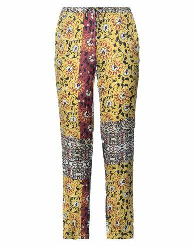 Manila Grace Woman Pants Ocher Viscose Cover