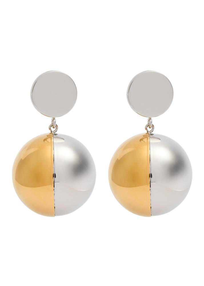 Rabanne Two-tone Clip-on Drop Earrings - Gold Cover