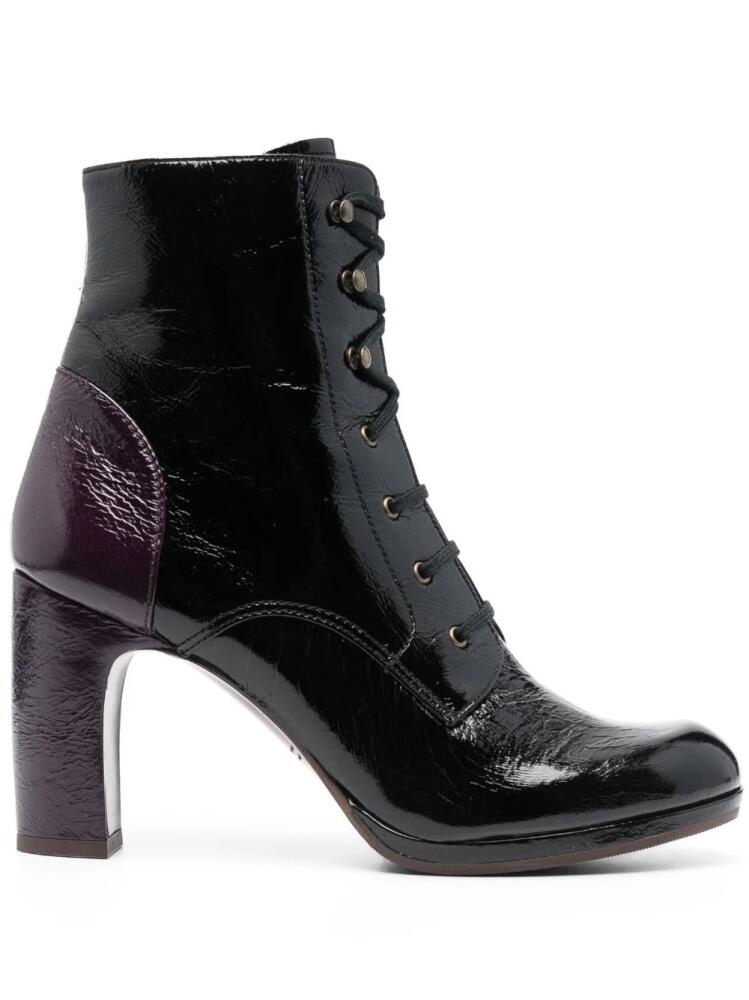 Chie Mihara Criseida 100mm leather boots - Black Cover