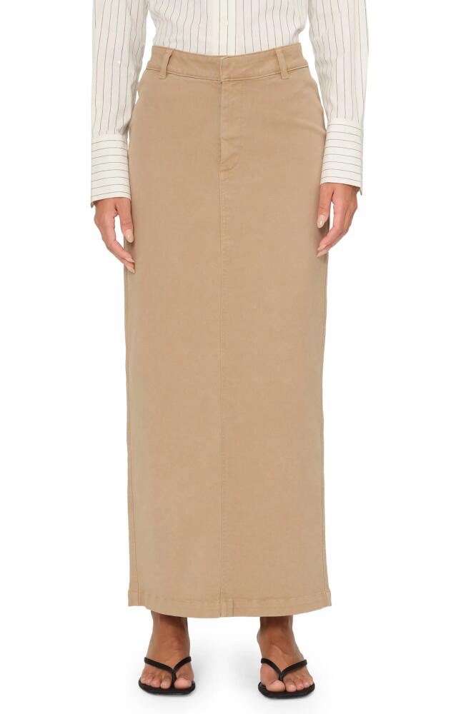 DL1961 Asra Twill Maxi Skirt in Sepia Twill Cover