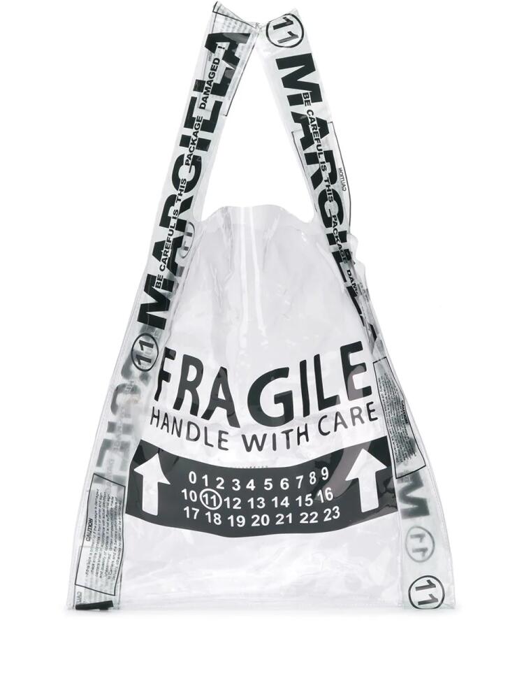 Maison Margiela Fragile shopper tote - Black Cover