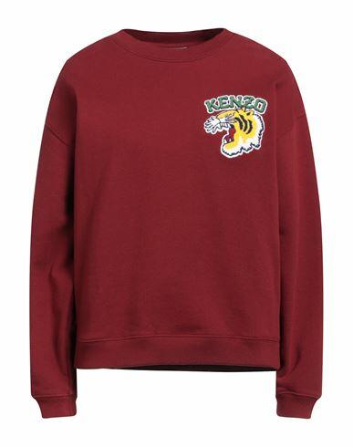 Kenzo Woman Sweatshirt Burgundy Cotton, Elastane, Acrylic, Wool Cover