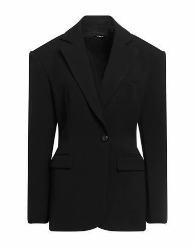 Amen Woman Blazer Black Polyester, Viscose, Elastane Cover