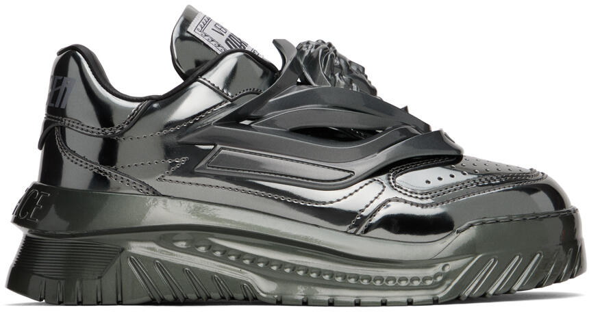 Versace Gunmetal Odissea Sneakers Cover