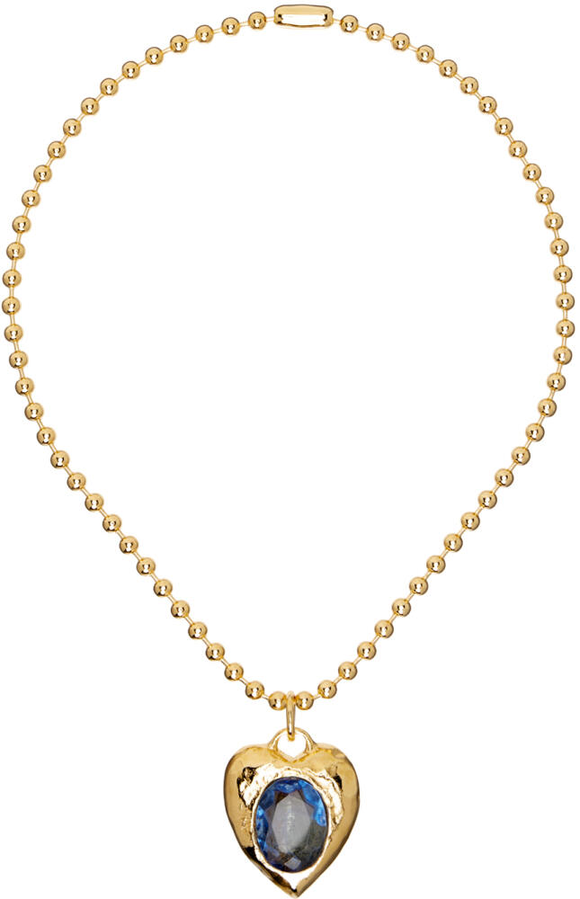 Mondo Mondo Gold & Blue Pacha Necklace Cover