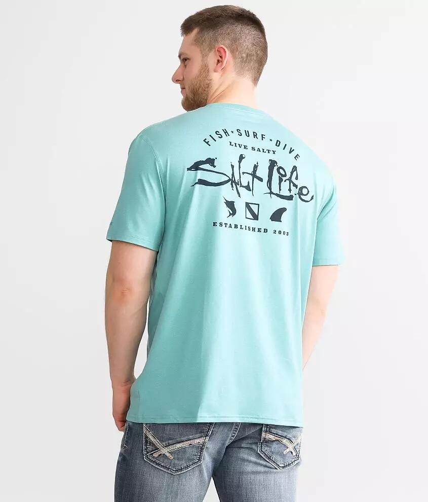 Salt Life Watermans Trifecta Performance T-Shirt Cover