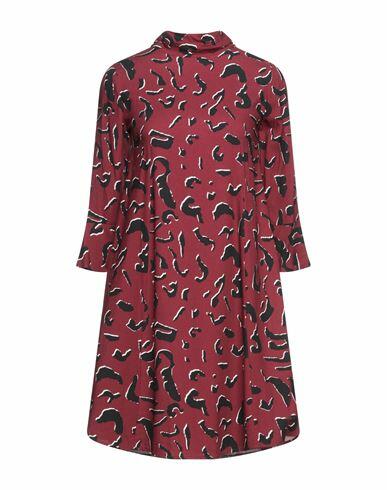 Trussardi Jeans Woman Mini dress Burgundy Viscose Cover