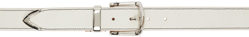 Noah White Metal Tip Belt Cover