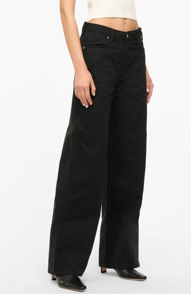 STAUD + Wrangler The Loose Fit Jeans in Black Cover