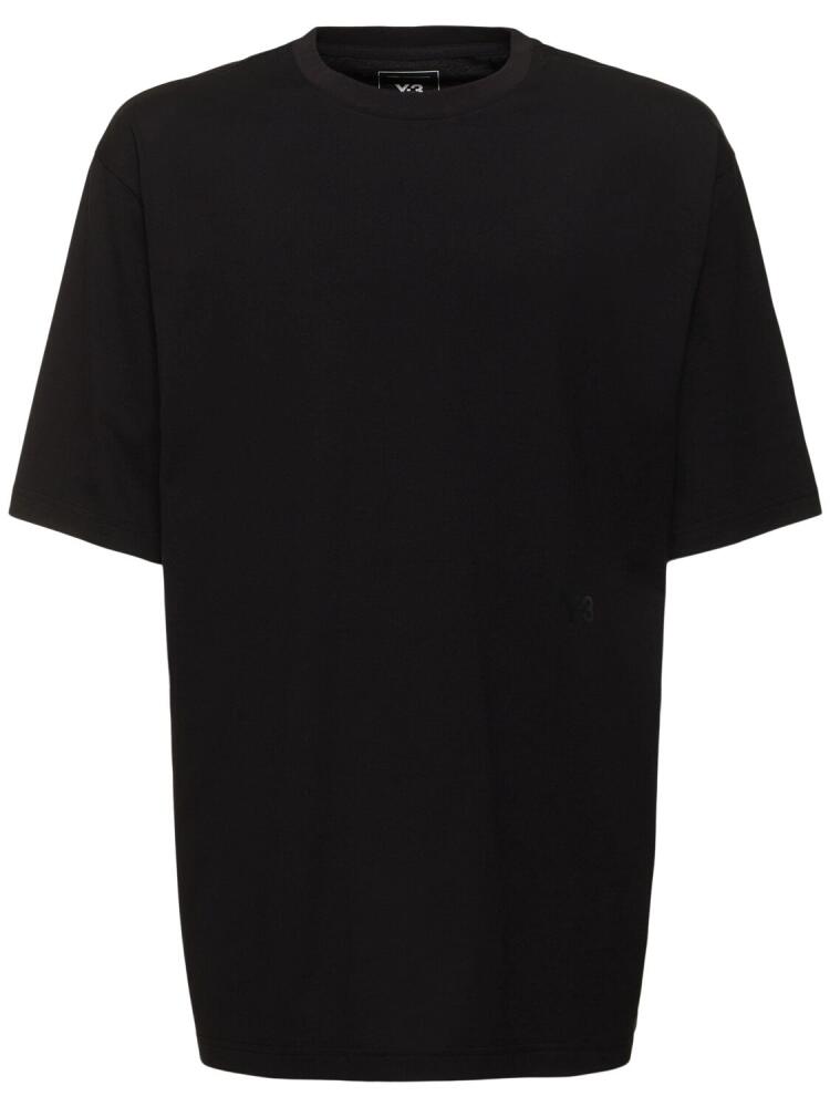 Y-3 Boxy Short-sleeved Cotton T-shirt Cover