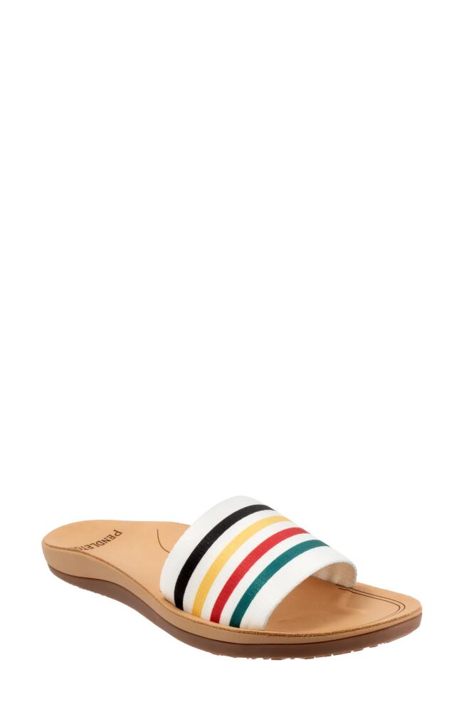 Pendleton Glacier Slide Sandal in White Cover