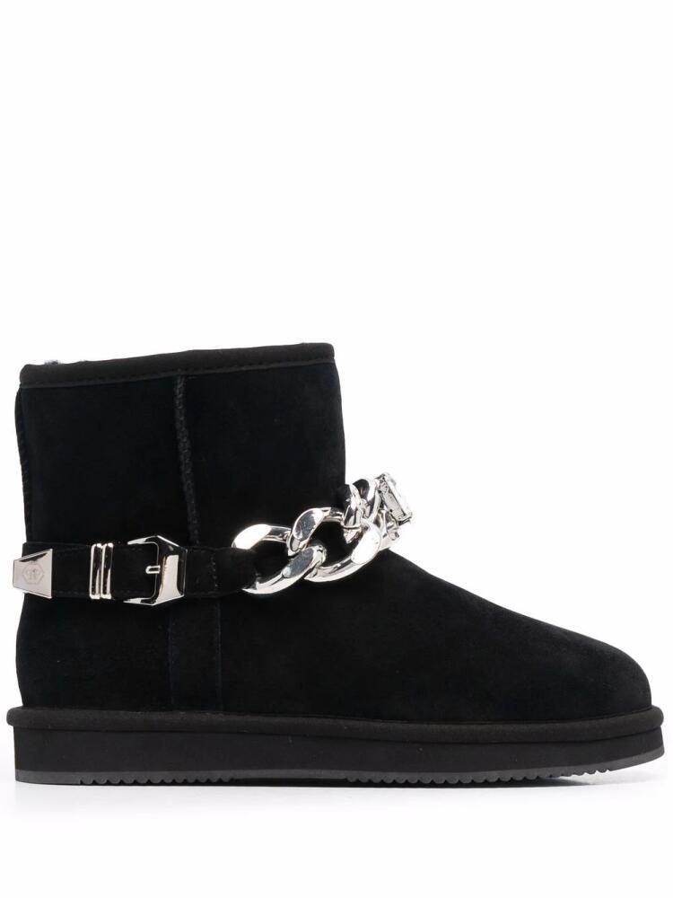 Philipp Plein chain-link ankle boots - Black Cover