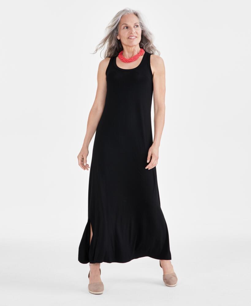 Style & Co Women's Sleeveless Knit Maxi Dress, Created for Macy's - Deep Black Cover