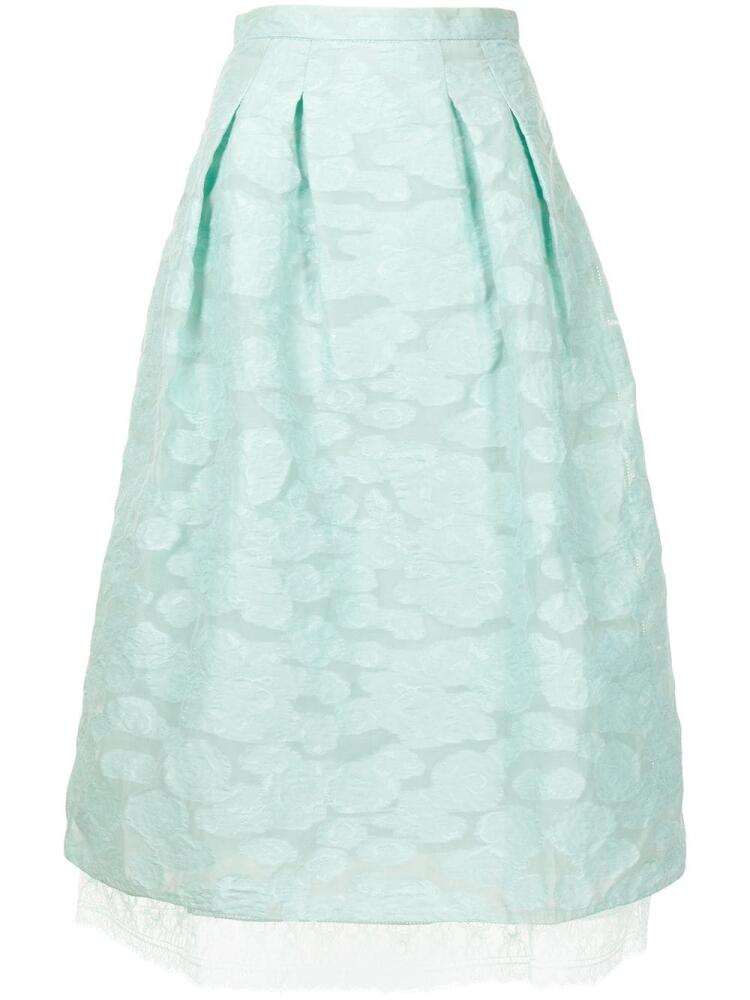 SHIATZY CHEN exclusive jacquard midi skirt - Green Cover