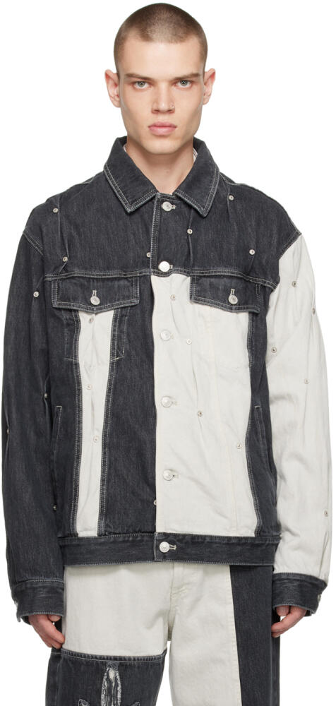 KUSIKOHC SSENSE Exclusive Gray Denim Jacket Cover