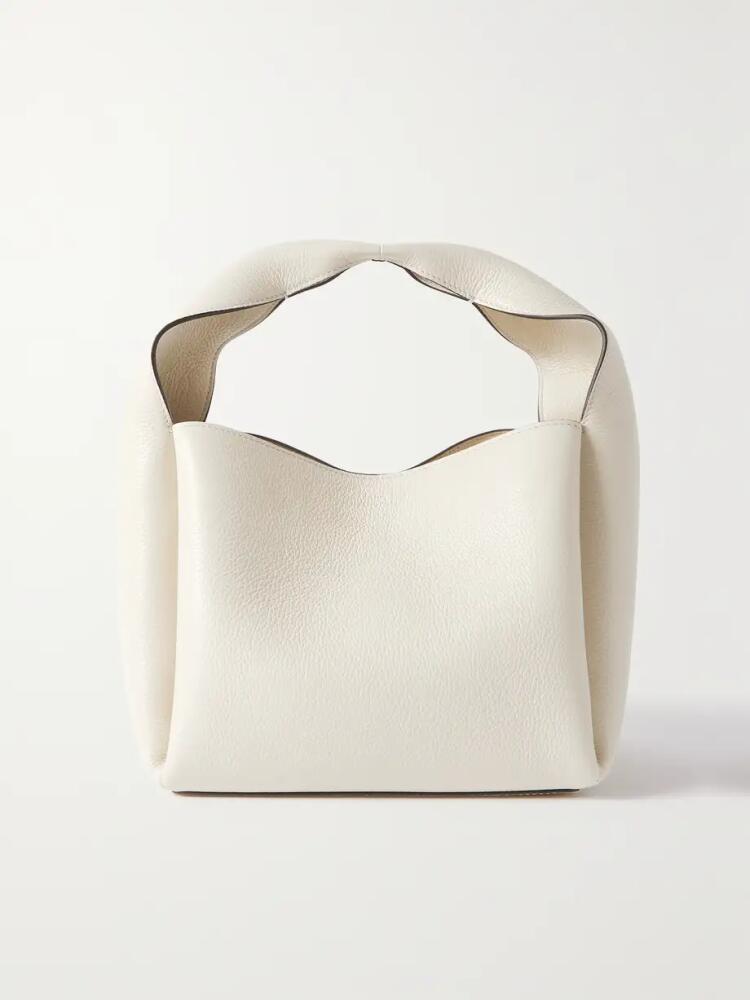 TOTEME - Bucket Textured-leather Tote - Off-white Cover