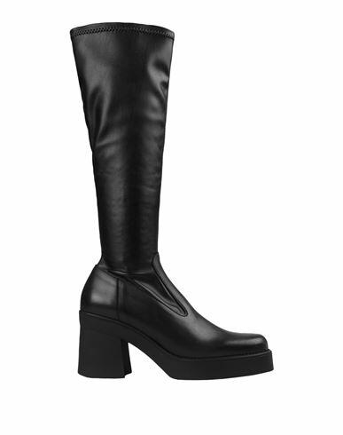 E8 By Miista Woman Boot Black Soft Leather, Textile fibers Cover